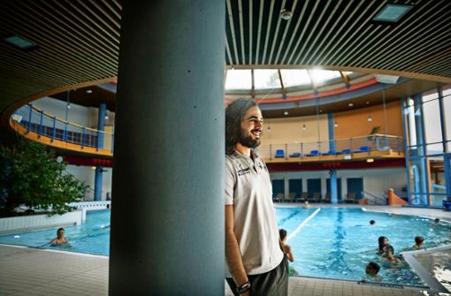 Rubén Barrio Arrea  ist jetzt Schwimmmeister im Wunnebad Winnenden. Foto: Gottfried Stoppel