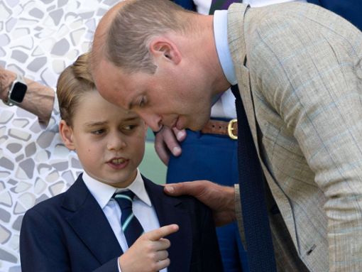 Prinz George mit seinem Vater Prinz William. Foto: imago/i Images