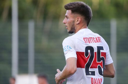Ab nach München: Leon Dajaku wechselt vom VfB Stuttgart zum FC Bayern. Foto: Baumann