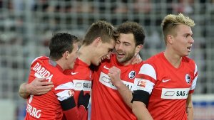 Der SC Freiburg feierte am 18. Bundesliga-Spieltag einen 4:1-Sieg gegen Frankfurt. Foto: dpa