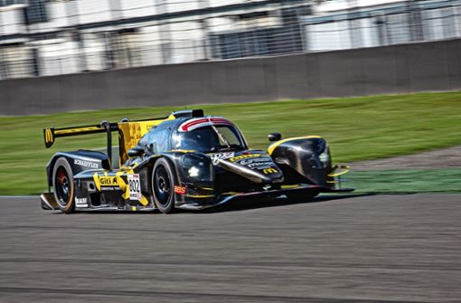 Gelb-schwarzes Geschoss: Maximilian Malinowski  dreht in einem rund 460  PS starken Le-Mans-Prototypen seine Runden. Foto: privat