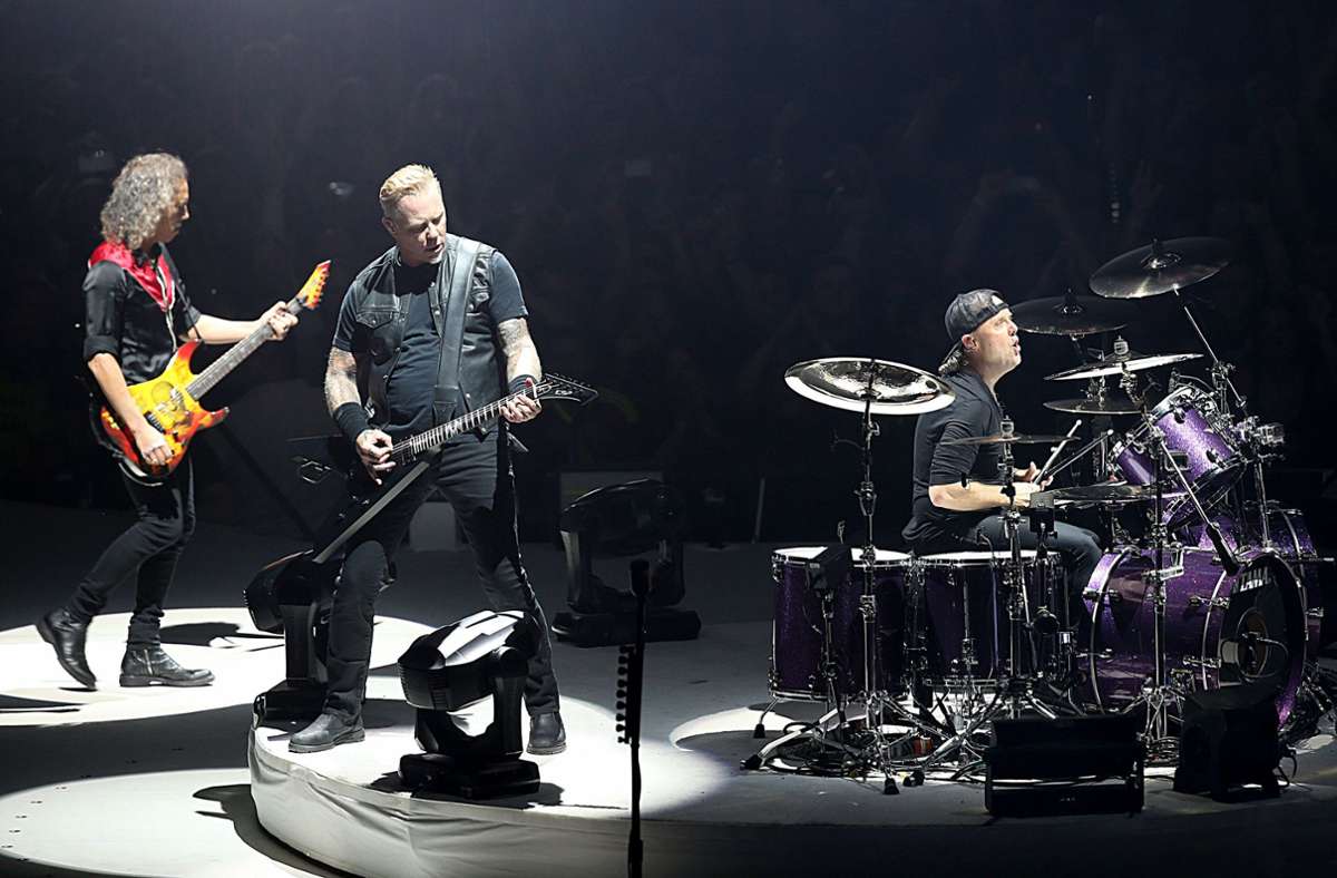 Metallica machen bei ihrer kommenden Welttour auch Halt in Hamburg und München. (Archivbild) Foto: dpa/Oliver Berg