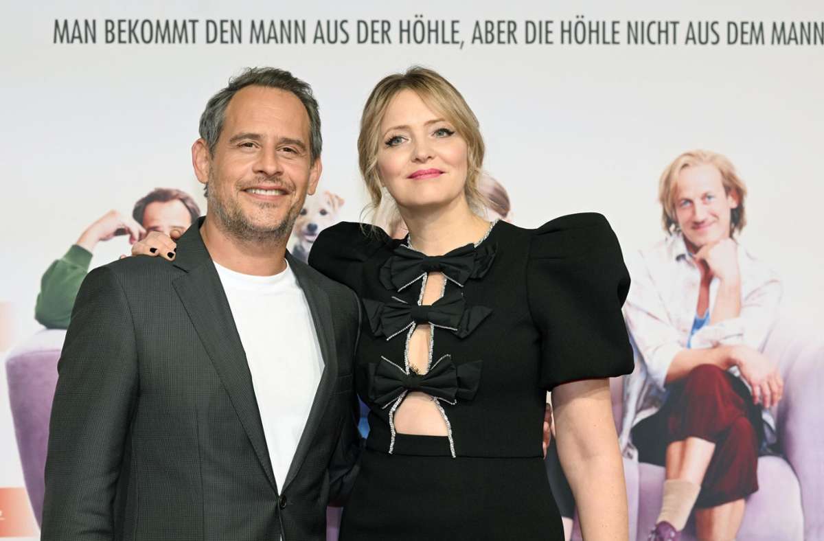 Die Schauspieler Moritz Bleibtreu und Laura Tonke bei der „Caveman“-Premiere Foto: dpa/Felix Hörhager