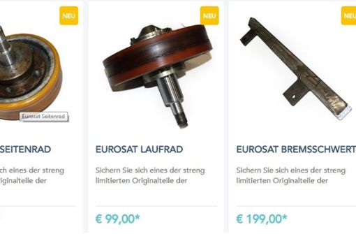 Für 200 Euro können Fans ein Bremsschwert erwerben. Foto: Screenshot/Online-Shop Europapark