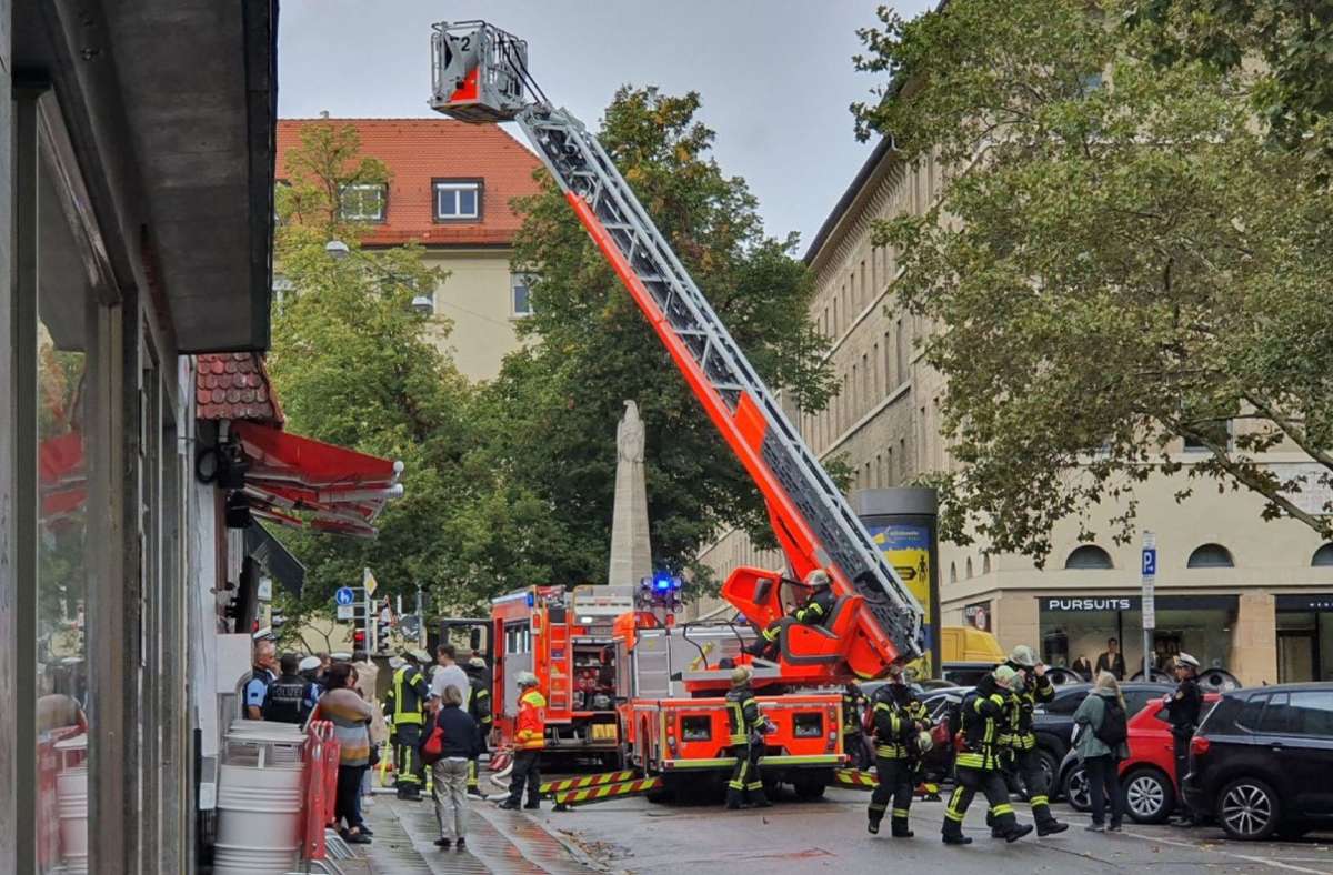 Feuerwehreinsatz in der Paulinenstraße