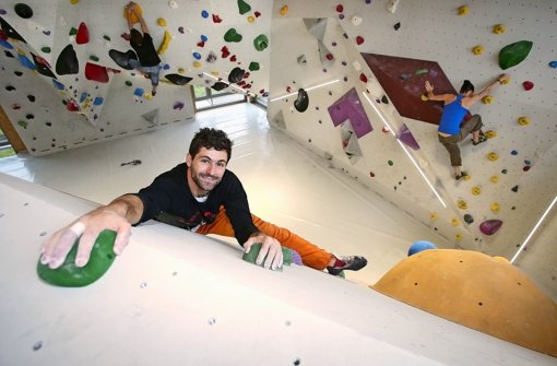 Auf insgesamt 830 m² Wandfläche kommen Boulderfans im Kletterzentrum auf der Waldau künftig auf ihre Kosten. Foto: Pressefoto Baumann