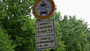 Solche Schilder – wie hier in Sonnenberg – beeindrucken nicht jeden. Foto: Archiv Kai Müller