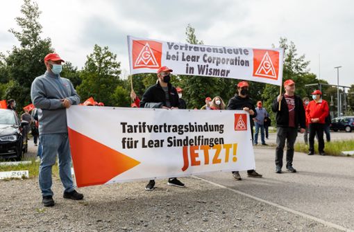 Protest in Sindelfingen: Die Wut der Streikenden wächst. Foto: Eibner-Pressefoto/Roger Bürke