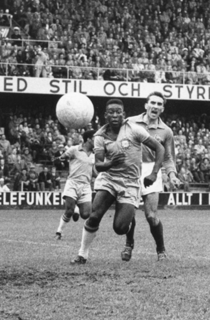 Der Durchbruch zum Weltstar gelang dem damals 17-jährigen Pelé  bei der WM 1958 in Schweden.