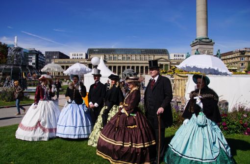 Das historische Volksfest bei seiner Erstauflage am Schlossplatz 2018. Foto: SDMG