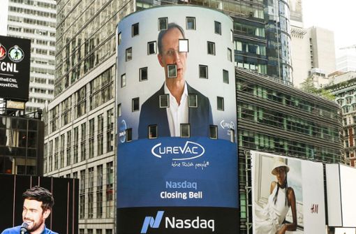 Im August 2020 ging Curevac an die US-Börse: Konzernchef Franz-Werner Haas gab sich optimistisch. Foto: AP
