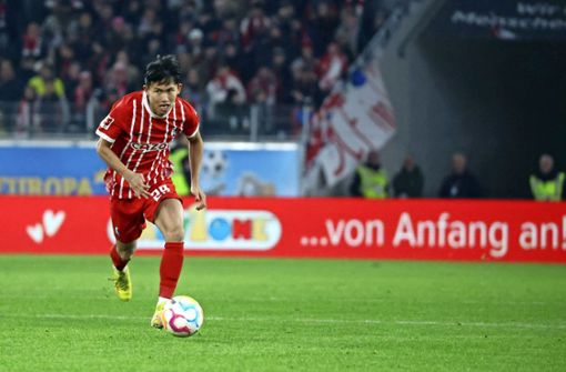 Stürmisch: Wooyeong Jeong zieht es vom SC Freiburg zum VfB Stuttgart. Foto: imago// Hettich