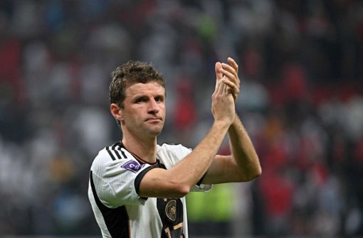 Thomas Müller: Der Bayern-Star kündigt offenbar seinen Abschied an. Foto: AFP/INA FASSBENDER