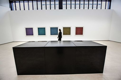 Sol LeWitts „Black Cubes“ sind in der Galerie zu sehen. Foto: /Horst Rudel