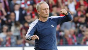 Freiburgs Trainer Christian Streich: Verfechter der reinen Lehre Foto: Baumann