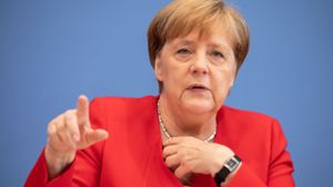 Bundeskanzlerin Angela Merkel nimmt sich US-Präsident Donald Trump vor. Foto: Getty