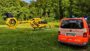 Der verunglückte Mountainbiker musste mit einem Rettungshubschrauber in ein Krankenhaus geflogen werden. Foto: imago images/KS-Images.de/Karsten Schmalz via www.imago-images.de