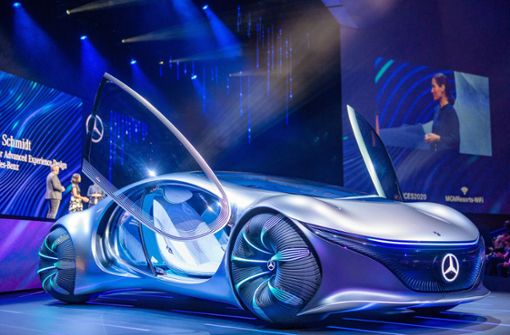 Futuristischer geht’s kaum: Das Daimler Concept Car „Vision AVTR“. Foto: dpa/Andrej Sokolow