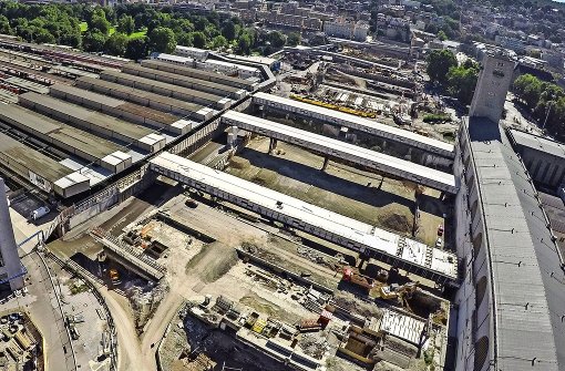 Im September ist der Grundstein für den neuen Bahnhof gelegt worden. Das Bauvorhaben könnte bis 2024 dauern. Foto: dpa
