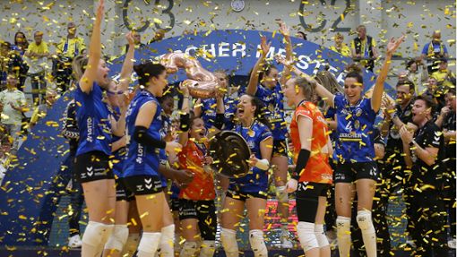 Die neunte Finalserie um die Meisterschaft endete am Sonntag mit dem Sieg von Allianz MTV Stuttgart gegen den SSC Schwerin. Foto: Baumann/Cathrin Müller