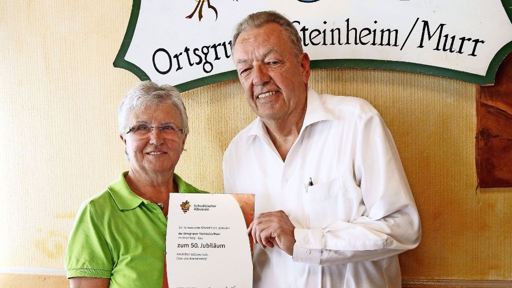 Steinheim: Schwäbischer Albverein feiert 50-Jahr-Jubiläum