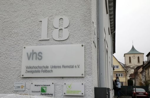 Tatort: Die VHS-Außenstelle in der Theodor-Heuss-Straße in Fellbach. Foto: Patricia Sigerist