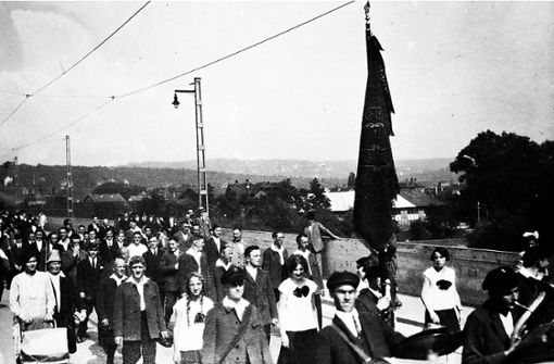 Um 1930 war die Stimmung bei den Kundgebungen zum 1. Mai in Esslingen feierlich-fröhlich. Das sollte sich ändern. Foto: Privatarchiv Jörg Munder