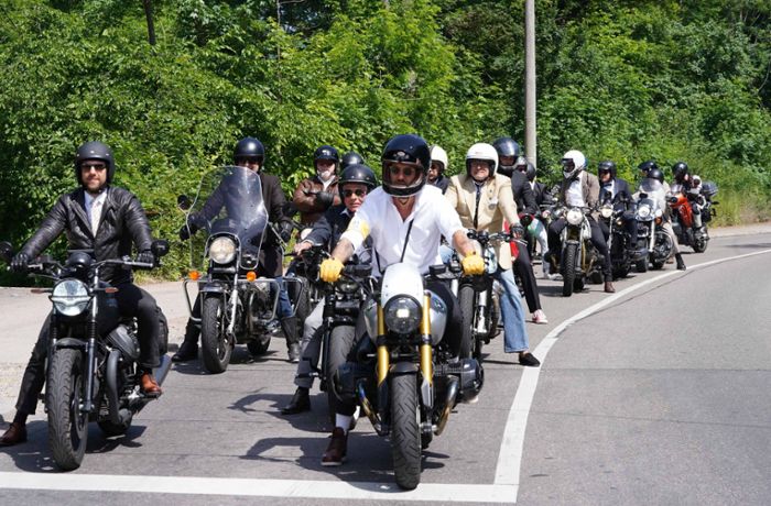 Gentleman’s Ride in Stuttgart: Motorradfahrer sind für den guten Zweck unterwegs