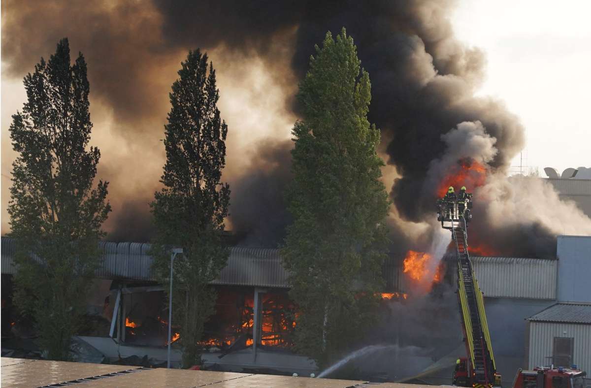 Der Brand brach am Mittwochnachmittag in Gäufelden-Nebringen aus.