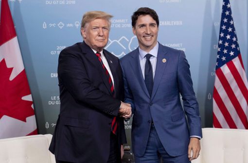 Die Einigung kam quasi in letzter Minute zustande: US-Präsident Donald Trump und Kanadas Premierminister Justin Trudeau. Foto: The Canadian Press