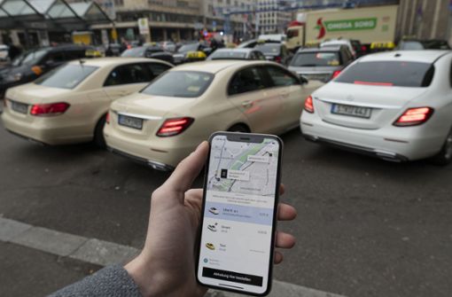 Die Uber-Handyapp ist Gegenstand des Gerichtsstreits. Foto: Leif Piechowski