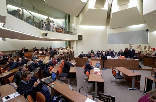 Der NSU-Prozess im Münchner Oberlandesgericht (hier im September 2015 Foto: dpa
