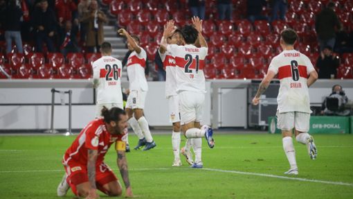 Der VfB Stuttgart steht im Achtelfinale des DFB-Pokals. Foto: Pressefoto Baumann/Alexander Keppler
