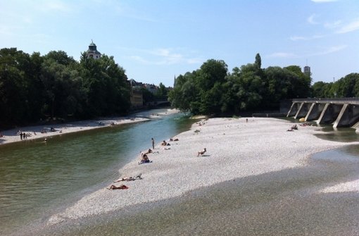 An der Isar ist das Bad im Fluss selbstverständlich. Wäre das auch am Neckar möglich? Foto: Annina Baur