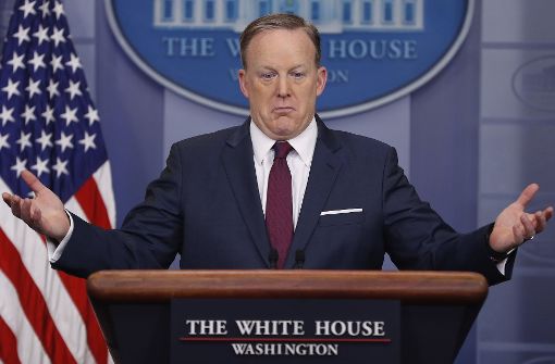 Sean Spicer, Sprecher des Weißen Hauses. Foto: AP