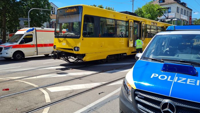 Sechs Verletzte bei Stadtbahn-Unfall