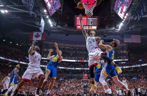 Drama in den NBA-Finals zwischen den Toronto Raptors und den Golden State Warriors Foto: AP
