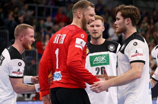 Vier Spieler, die bei dieser EM überzeugen können: Die Stuttgarter Patrick Zieker und Jogi Bitter sowie Philipp Weber und Johannes Golla (v. li.). Foto: Baumann