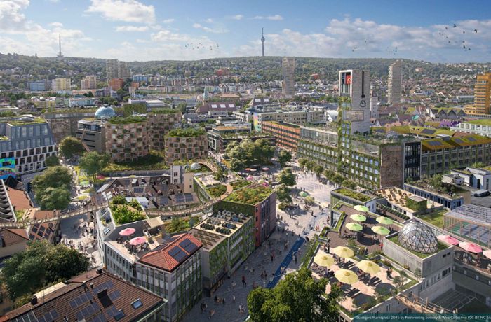 Projekt Zukunftsbilder: So könnte Stuttgart im Jahr 2045 aussehen