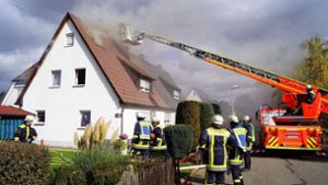 In Kirchheim unter Teck hat ein Wohnhaus gebrannt. Foto: SDMG