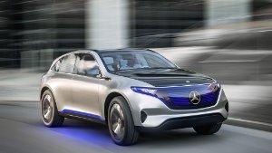 In Paris hat Daimler seinen ersten E-SUV vorstellt, der Vorbote für eine neue, rein elektrisch betriebene Produktfamilie. Foto: Daimler