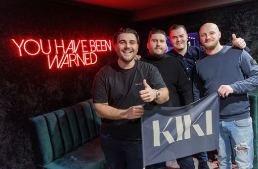 Man hat sie gewarnt! Die vier Betreiber des neuen Clubs Kiki an  der Marienstraße. Foto: Lichtgut/Leif Piechowski