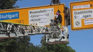 Aktivisten besetzten Brücke - SEK räumt