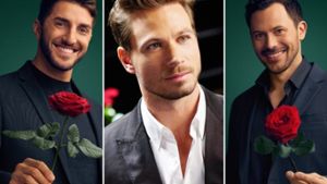 Drei Bachelors (v.l.): Dennis Gries, Sebastian Pannek und Sebastian Klaus. Foto: TVNOW / Stefan Gregorowius / RTL/Benno Kraehahn / RTL/Benno Kraehahn