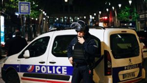 Die Polizei im Einsatz am Pariser Nordbahnhof. Foto: AFP