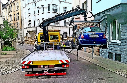 Abgeschleppte Autos müssen irgendwo abgestellt werden. Wenn es nach den Anwohnern geht, dann aber lieber nicht in der Poststraße im Stuttgarter Osten. Foto: Stadt Stuttgart