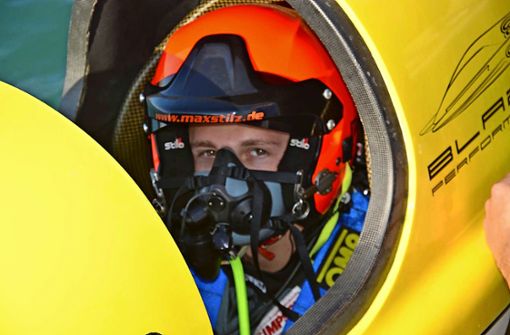 Weltmeister im Wartestand: Maximilian Stilz weiß im Moment nicht, wann er wieder in ein  Motorboot  klettern kann. Foto: Privat