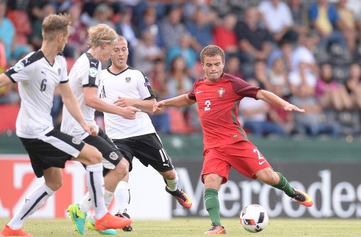 Österreich und Portugal trennten sich 1:1 im Gruppenspiel der U19 Europameisterschaft. Foto: dpa