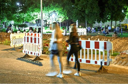 Ein Mann hat am Freitagabend im Bereich des Oberen Schlossgarten zwei 18-Jährige belästigt. Foto: Lichtgut/Julian Rettig