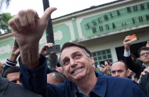 In der Erfolgsspur: Jair Bolsonaro scheut keine Provokation – schaden tut ihm dies offenkundig nicht. Foto: AFP